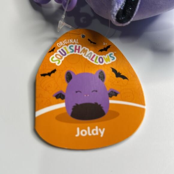NWT Squishmallow Joldy the Halloween Bat Clip 3.5” - Picture 3 of 3